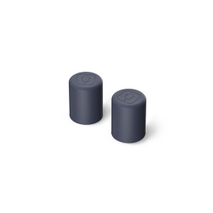 Deep Grey Blue Bru Mate Magnetic Straw Cover 2-Pack | AU_BRU86788