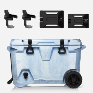 Light Blue / White Bru Mate BrüTank Double Drink Holder Bundle | AU_BRU29615