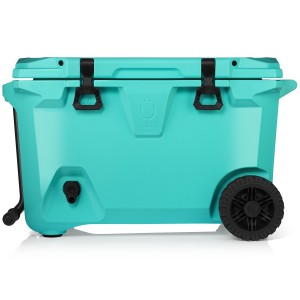 Light Turquoise Bru Mate BrüTank 55-Quart Rolling Cooler | AU_BRU70008