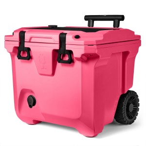 Pink Bru Mate BrüTank 35-Quart Rolling Cooler | AU_BRU73017