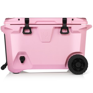 Pink Bru Mate BrüTank 55-Quart Rolling Cooler | AU_BRU30760