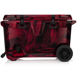 Red / Black Bru Mate BrüTank 55-Quart Rolling Cooler | AU_BRU72727